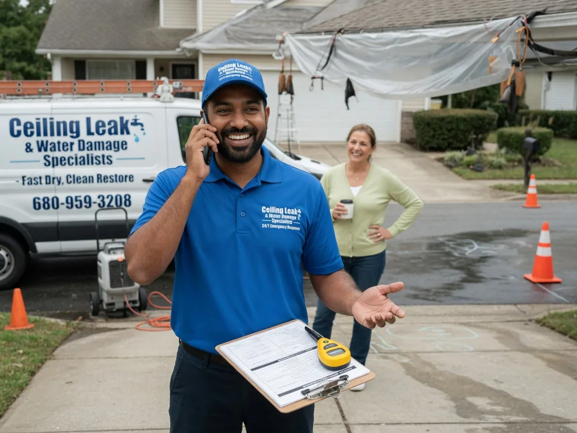 Ceiling Leak Cleanup Lees Summit, MO FAQs